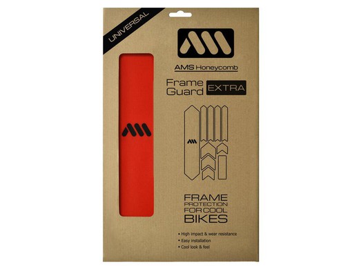 Protector de Cuadro para Bicicleta AMS Frame Guard Extra - Rojo