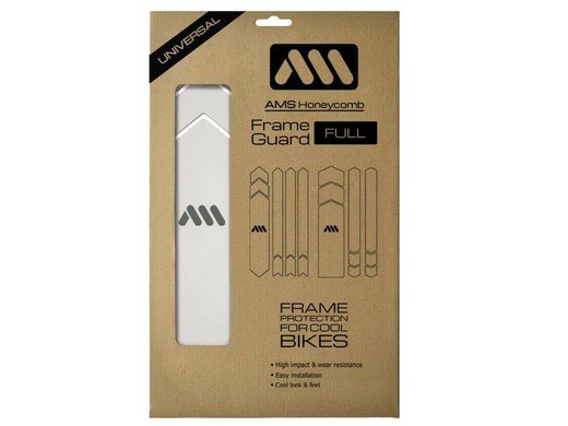 Protector Cuadro Bici Ams Frame Guard Full - Clear/Silver