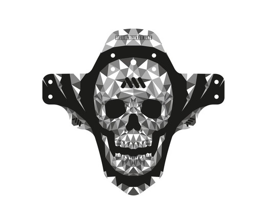 Guardabarros Bicicleta Ams Mud Guard - Grey/Skull