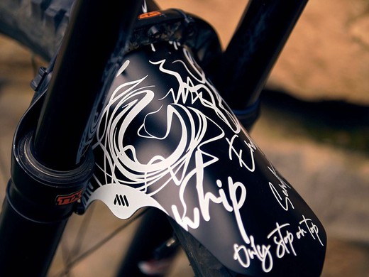 Guardabarros Bicicleta Ams Mud Guard - Signature White