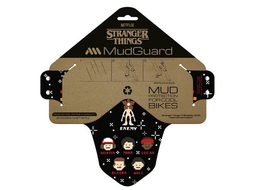 Guardabarros AMS Mud Guard - Stranger Things 8Bit: Protección y Nostalgia Retro