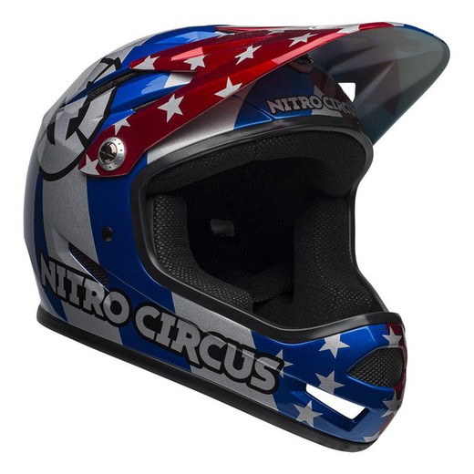 Casco Descenso Bell Sanction Azul/Gris/Rojo