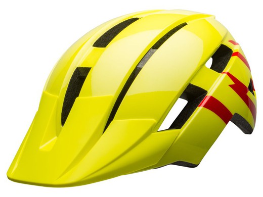 Casco Mtb Bell Sidetrack Ii Amarillo/Rojo