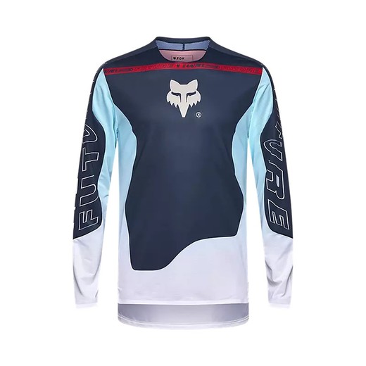 Camiseta de Manga Larga Fox Flexair Elevated – Ligereza, Comodidad y Rendimiento para Ciclistas Azul medianoche