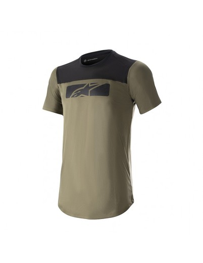 Camiseta Maillot Alpinestars Drop 4.0 m/c Vrd Oliva