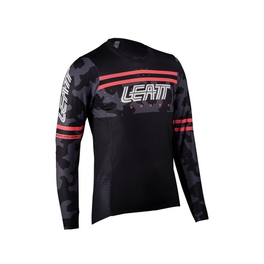 Camiseta Leatt MTB Gravity 4.0 WN Negro | Ropa de Alto Rendimiento para Mujeres Ciclistas de MTB