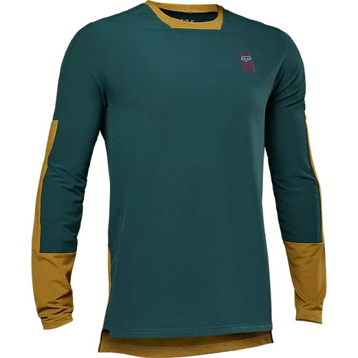 Camiseta Técnica Fox Defend Thermal – Protección y Rendimiento en Climas Fríos Color Esmeralda