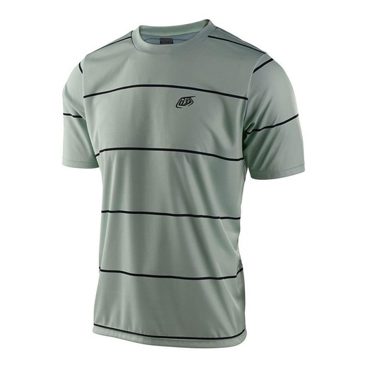 Camiseta Mtb Troy Lee Flowline Ss Jersey Stacked Soke Green