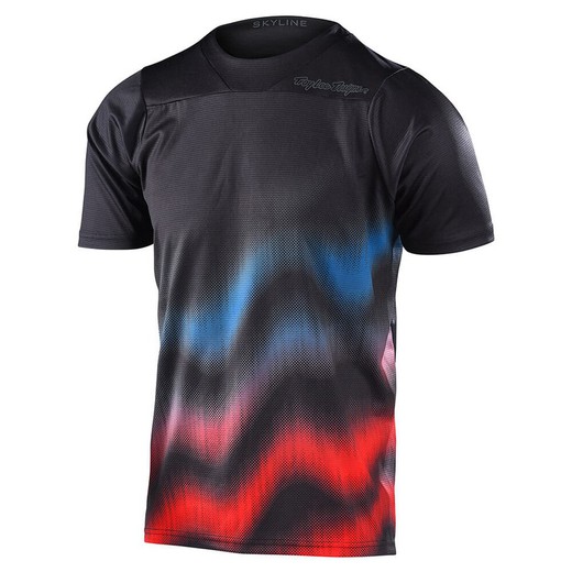 Camiseta Troy Lee Skyline Ss Jersey Negro/Rojo/Azul