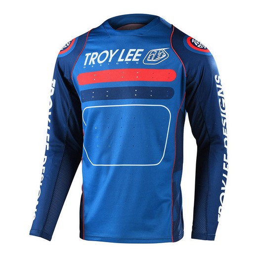 Camiseta Troy Lee Sprint Jersey Niño Azul/Rojo