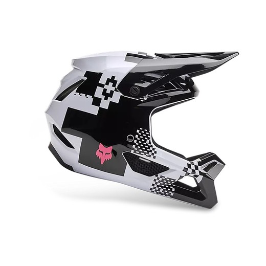 Casco Fox Rampage Digi Image – Seguridad y Estilo para Descensos y Enduro Negro/Blanco