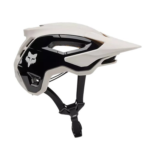 Casco FOX Speedframe Pro Blanco Vintage