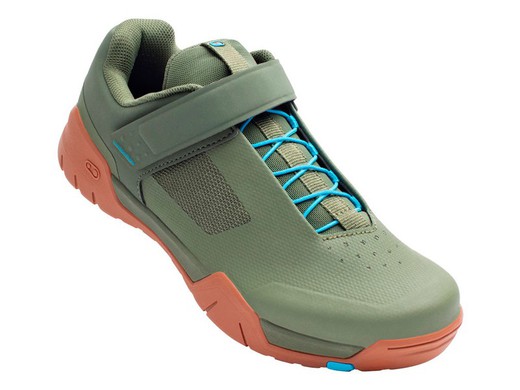 Crank Brothers Shoes Mallet E Speedlace Green/Blue - Gum Outsole 40