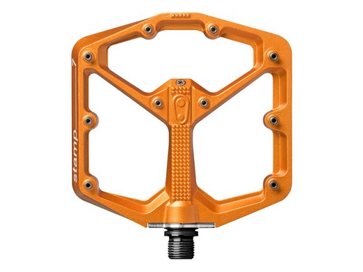 Pedales Plataforma Crankbrothers Stamp 7 Grandes Naranja