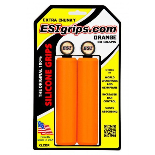 Puños Bicicleta Esigrips Extra Chunky Naranja