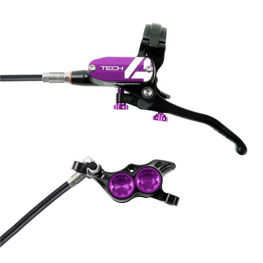 Freno Hope Tech 4 E4 Negro/Violeta Trasero