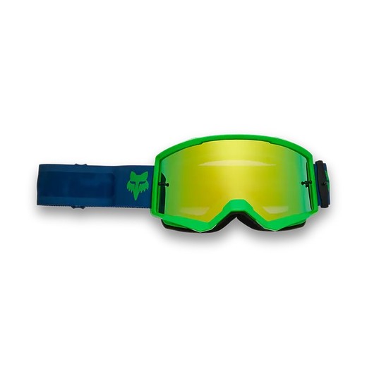 Gafas Fox Main con Lente Espejo - Juvenil | Protección y Estilo para Jóvenes Riders 🚴‍♂️🔥 Azul marino