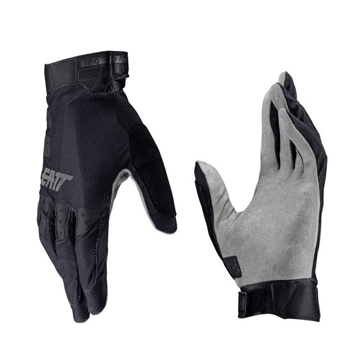 Guantes Leatt MTB 2.0 X-Flow Stealth - Máxima Comodidad, Ventilación y Control en la Ruta