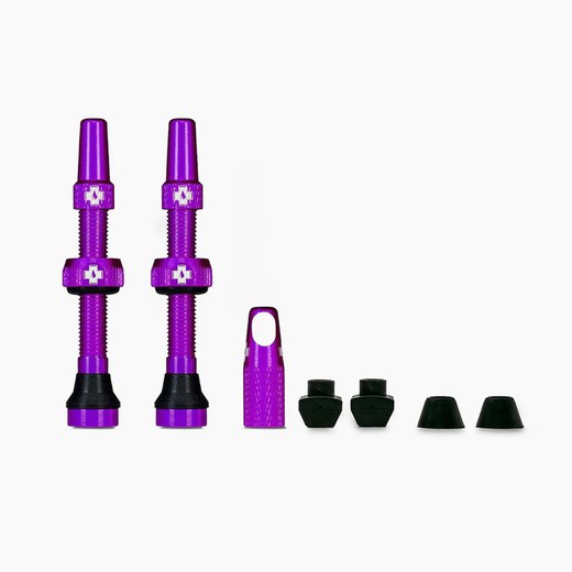 Juego Muc-Off Valvulas Tubeless 60 Mm Morado