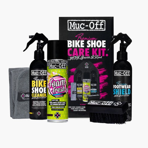 KIT CUIDADO ZAPATILLAS MUC-OFF (INCLUYE LIMPIADOR/NEUTRALIZADOR