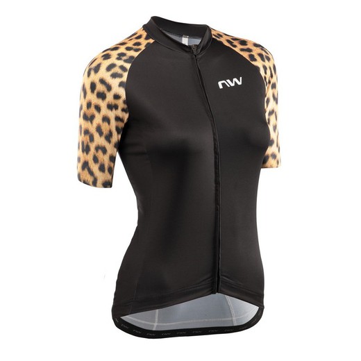 Maillot Ciclismo Mujer Northwave M/C Wild Woman Drop Negro