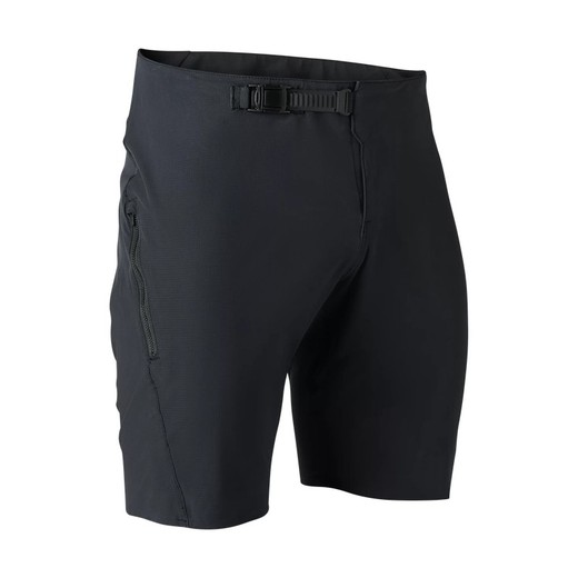 Pantalón Corto Fox con Forro Flexair Ascent: Máximo Rendimiento y Comodidad en MTB Negro