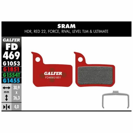 Pastillas De Freno Galfer Advance SRAM RED 22 – Level TLM