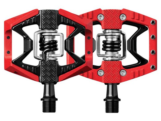 Pedales Crank Brothers Double Shot 3 Rojo & Negro / Black Spring