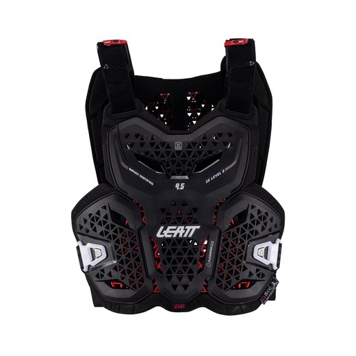 Peto Leatt 4.5 Evo Negro - Protección Total y Comodidad para Riders Exigentes