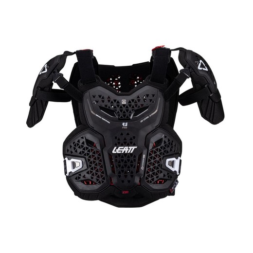 Peto Leatt 4.5 Pro Evo Negro - Protección Avanzada y Rendimiento de Alto Nivel para Riders Exigentes