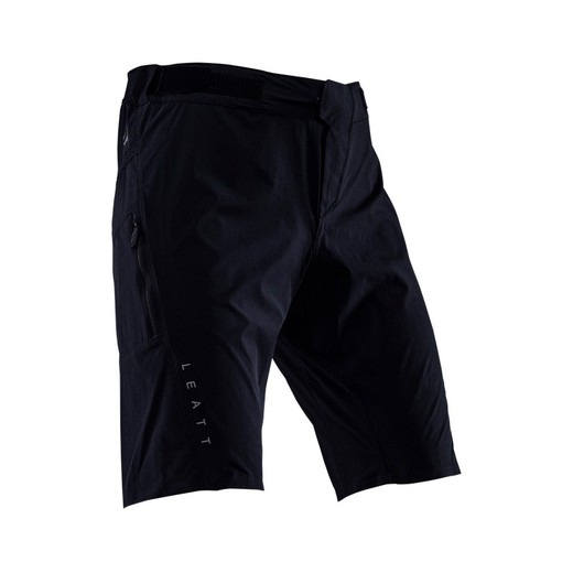 Pantalón Corto Leatt MTB Trail 1.0 Negro – Ligereza, Comodidad y Estilo para tus Aventura en MTB