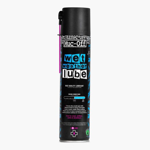 Spray Muc-Off Lubricante Cadena Clima Humedo 400ml