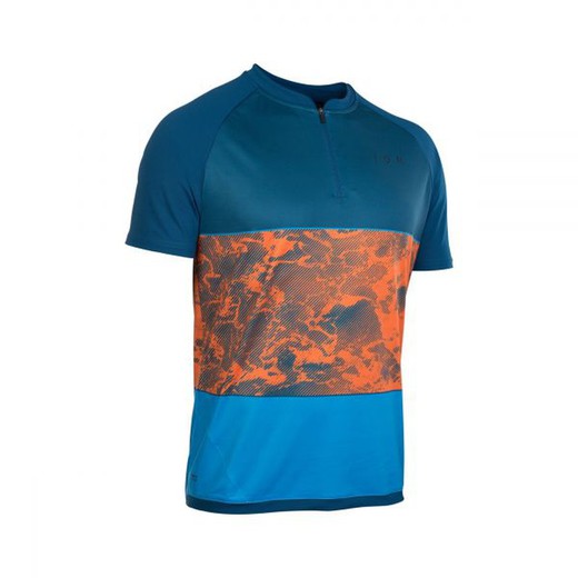 Camiseta Ciclismo Ion Tee Half Zip Ss Traze Amp Orange