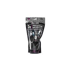 🚴‍♂️ Kit 3 Cepillos Muc-Off Premium 🧽 Gancho Cassette + En Profundidad + Suave | Limpieza Profesional para Bicicleta
