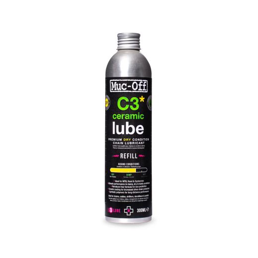 Aceitera Lubricante Muc-Off C3 Cerámico Clima Seco 300 ml 🌞 | Máxima Protección y Suavidad