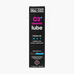 El secreto del C3 Ceramic Wet Chain Lube es su revestimiento cerámico único que proporciona una durabilidad increíble y un rendimiento de larga distancia en todas las cadenas de bicicleta. La fórmula innovadora de nuestro aceite para cadenas también utili