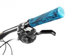 Puños Bici AMS Berm Grips - Azul Camo: Rendimiento y Estilo Moderno para tu Bicicleta