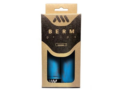 Puños Bici AMS Berm Grips - Azul Camo: Rendimiento y Estilo Moderno para tu Bicicleta