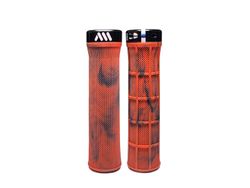 Puños para Bici AMS Berm Grips - Rojo Camo: Agarre, Comodidad y Estilo Único para tu Bicicleta