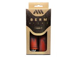 Puños para Bici AMS Berm Grips - Rojo Camo: Agarre, Comodidad y Estilo Único para tu Bicicleta