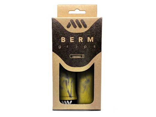 Puños Bicicleta AMS Berm Grips - Amarillo Camo: Comodidad y Estilo Audaz para tu Bici