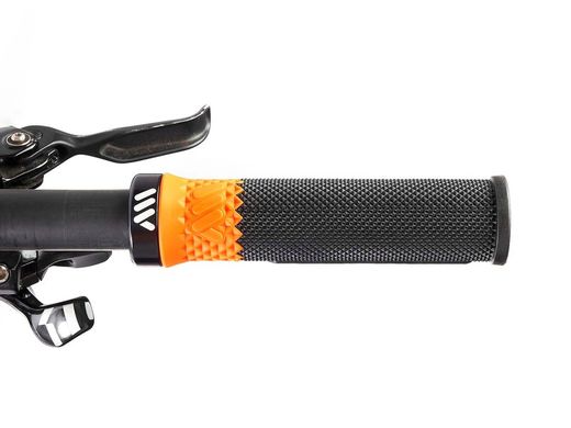 Puños para Bici AMS Cero Grips - Negro / Naranja: Control y Estilo Deportivo en Cada Ruta