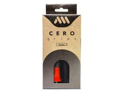 Puños para Bici AMS Cero Grips - Negro/Rojo: Rendimiento y Estilo Deportivo para tu Bicicleta