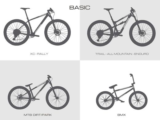 Protector de Cuadro para Bicicleta AMS Frame Guard Basic - Negro/Plata