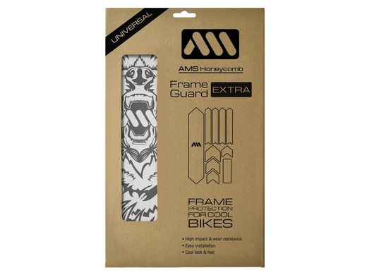 Protector de Cuadro para Bicicleta AMS Frame Guard Extra - Bear/White