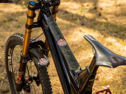 Protector Cuadro Bici Ams Frame Guard Extra - Red Bull Rampage White