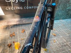 Protector Cuadro Bici Ams Frame Guard Extra - Red Bull Rampage White