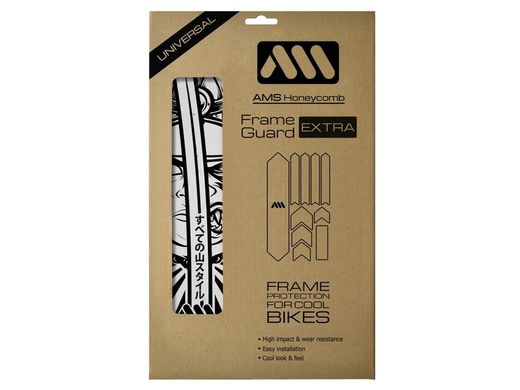 Protector de Cuadro para Bicicleta AMS Frame Guard Extra - Ronin/White
