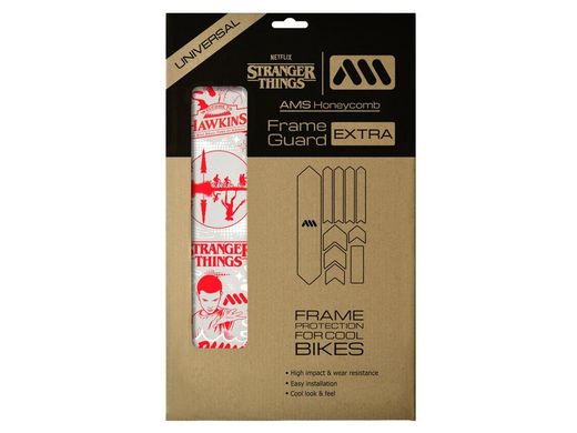 Protector de Cuadro para Bicicleta AMS Frame Guard Extra - Stranger Things Upside Down Black