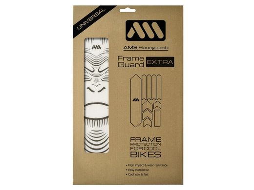 Protector de Cuadro para Bicicleta AMS Frame Guard Extra - Blanco/Wolf